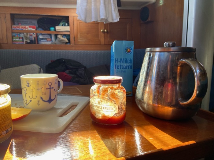 Breakfast on board